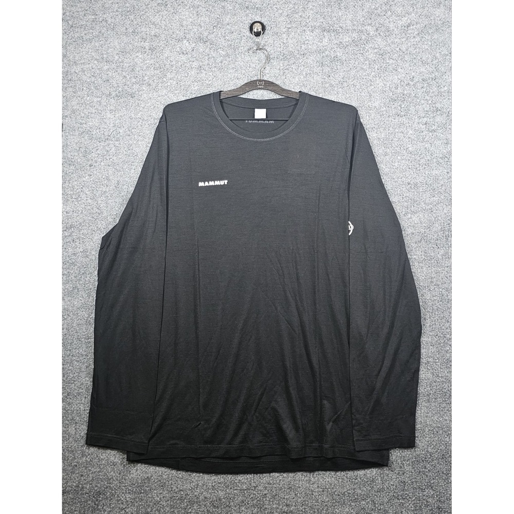 Mammut Men's Tree Wool FL LS Shirt Men's Size XL Black Outdoors Gorpcore
